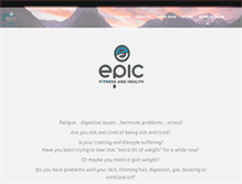 Tablet Screenshot of epicfitnessandhealth.com